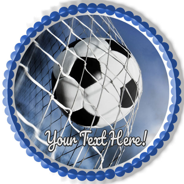 Soccer Ball (Nr2) - Edible Cake Topper, Cupcake Toppers, Strips