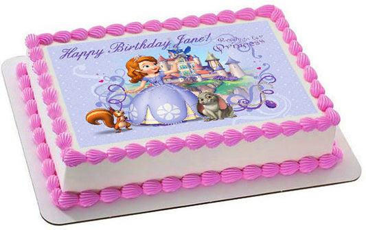 SOFIA THE FIRST - Edible Cake Topper OR Cupcake Topper, Decor