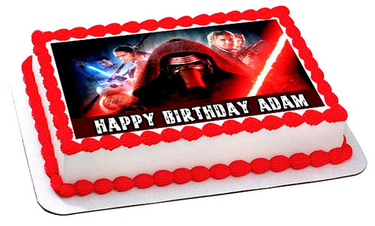 Star Wars 7 Force Awakens (Nr3) - Edible Cake Topper OR Cupcake Topper, Decor