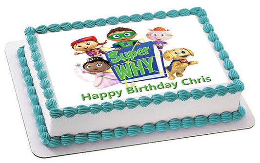 SUPER WHY (Nr4) - Edible Cake Topper OR Cupcake Topper, Decor