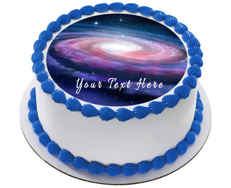 Space - Edible Cake Topper, Cupcake Toppers, Strips