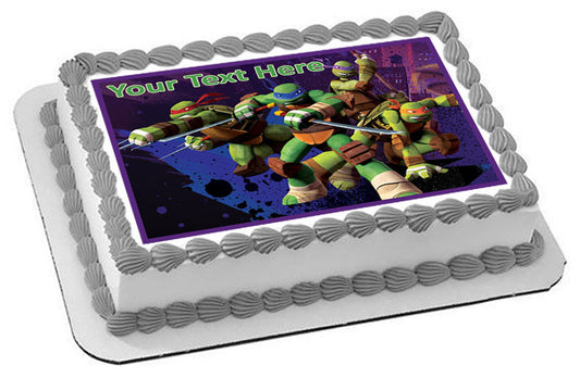 Teenage Mutant Ninja Turtles - Edible Cake Topper OR Cupcake Topper, Decor