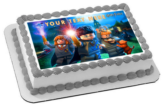 Harry Potter Lego - Edible Cake Topper OR Cupcake Topper, Decor