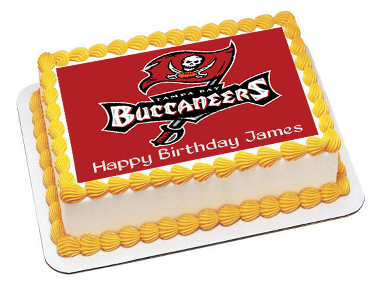 Tampa Bay Buccaneers (Nr2) - Edible Cake Topper OR Cupcake Topper, Decor