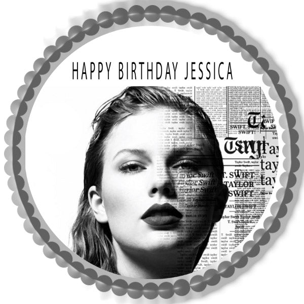 Taylor Swift (Nr2) - Edible Cake Topper OR Cupcake Topper, Decor