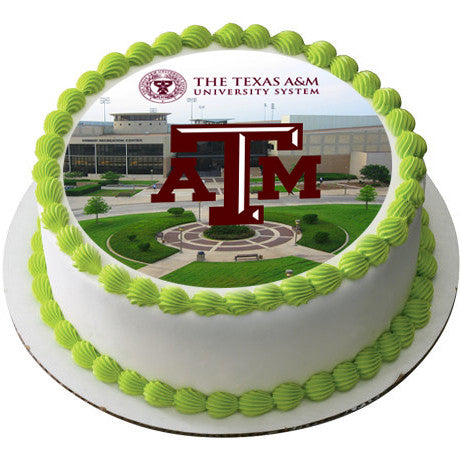 Texas A&M University (Nr2) - Edible Cake Topper OR Cupcake Topper, Decor