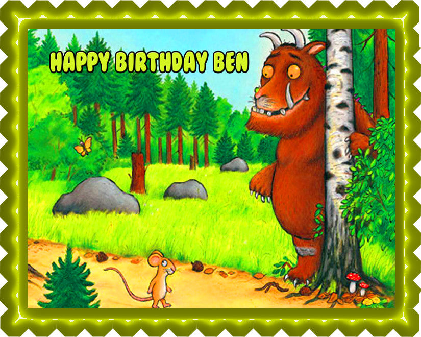 The Gruffalo Edible Birthday Cake Topper OR Cupcake Topper, Decor - Edible Prints On Cake (Edible Cake &Cupcake Topper)