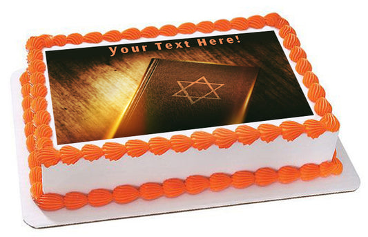 The Book of Judaism - Edible Cake Topper, Cupcake Toppers, Strips
