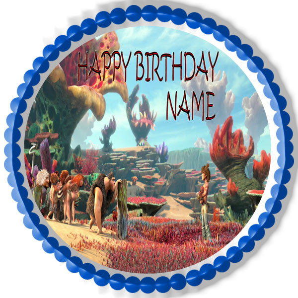 THE CROODS - Edible Cake Topper OR Cupcake Topper, Decor