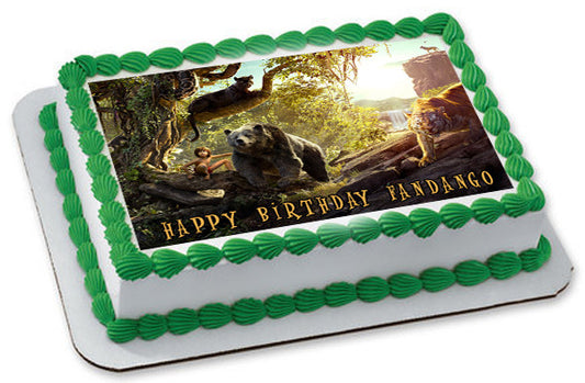 The Jungle Book Movie 1 Edible Birthday Cake Topper OR Cupcake Topper, Decor - Edible Prints On Cake (Edible Cake &Cupcake Topper)