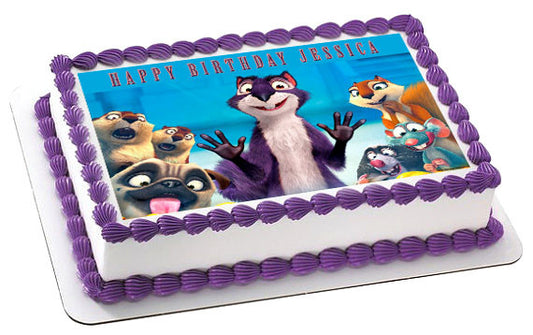 The Nut Job Movie - Edible Cake Topper OR Cupcake Topper, Decor