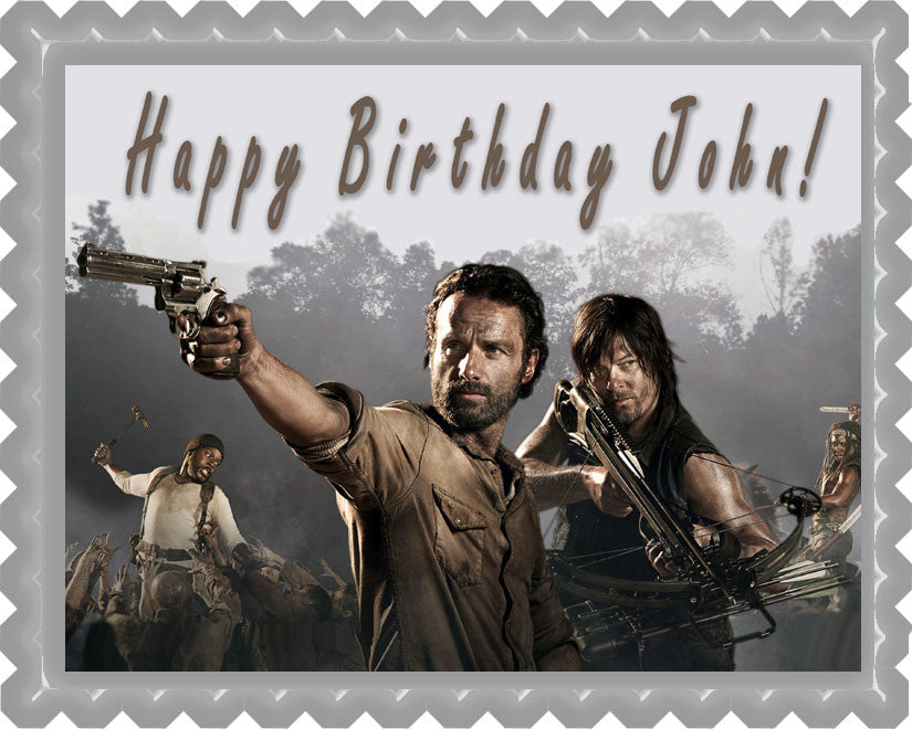 The Walking Dead - Edible Cake Topper OR Cupcake Topper, Decor