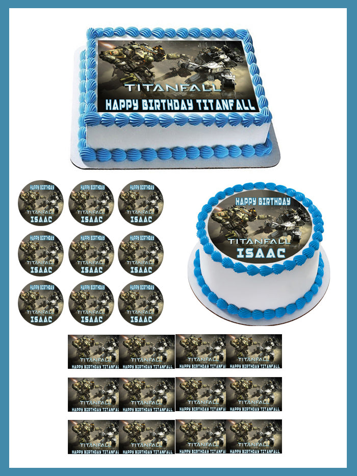 TITANFALL (Nr2) - Edible Cake Topper OR Cupcake Topper, Decor