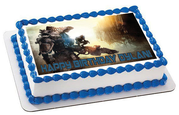 TITANFALL - Edible Birthday Cake Topper OR Cupcake Topper, Decor