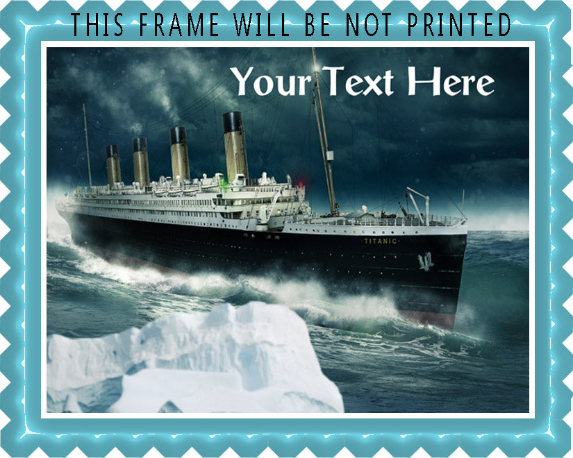 Titanic ship (Nr2) - Edible Cake Topper, Cupcake Toppers, Strips