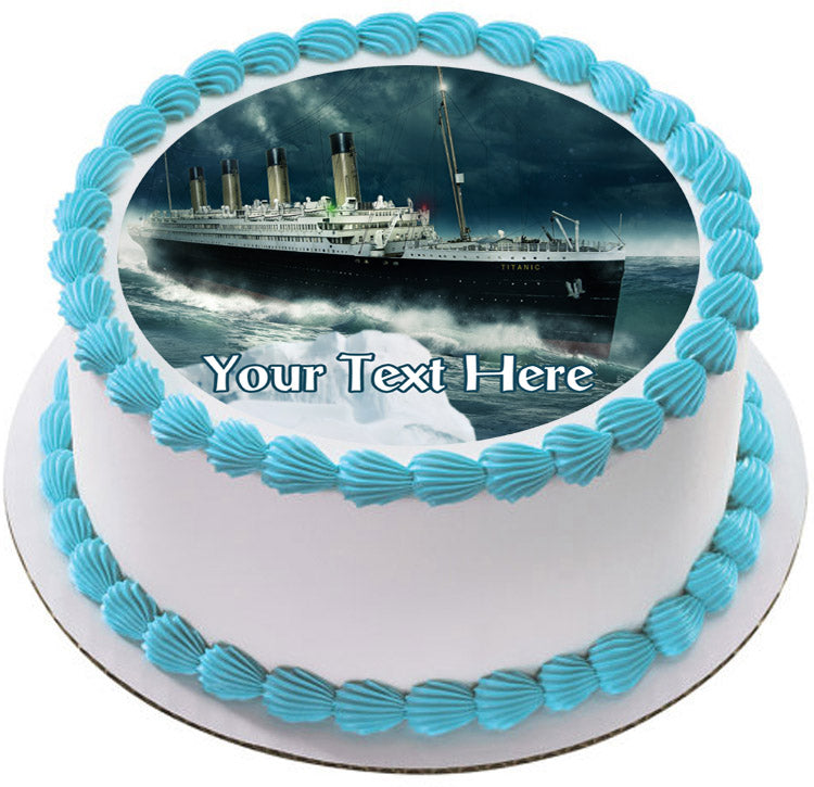 Titanic ship (Nr2) - Edible Cake Topper, Cupcake Toppers, Strips