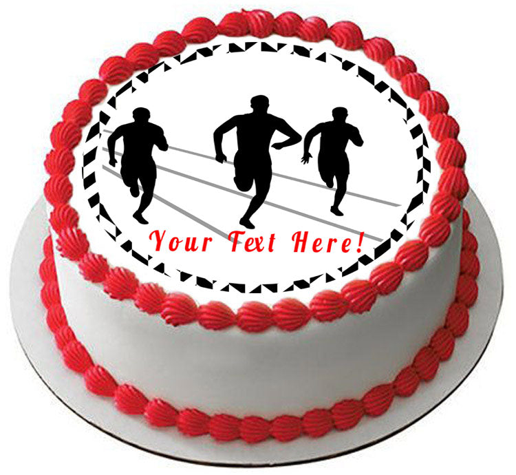 Track and Field Athletes - Edible Cake Topper, Cupcake Toppers, Strips