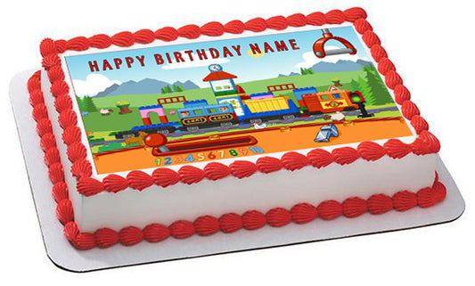 TRAIN For Children - Edible Cake Topper OR Cupcake Topper, Decor