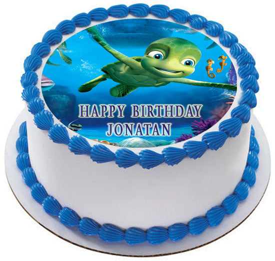 Turtles Tale - Edible Cake Topper OR Cupcake Topper, Decor
