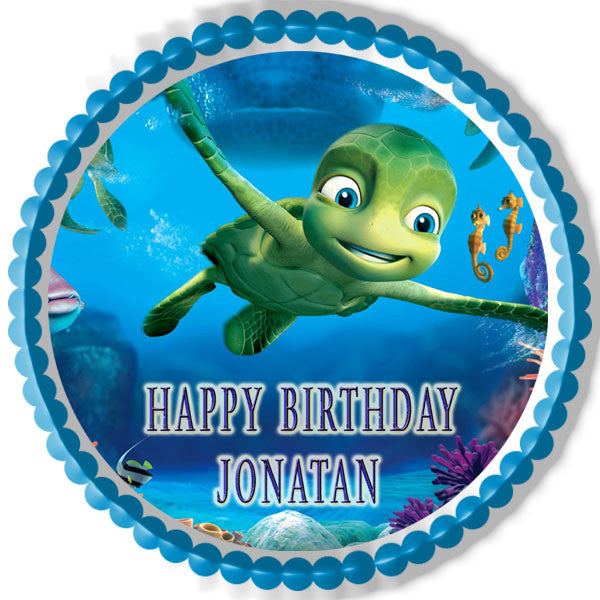 Turtles Tale - Edible Cake Topper OR Cupcake Topper, Decor