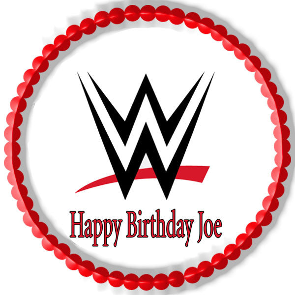WWE Edible Birthday Cake Topper OR Cupcake Topper, Decor