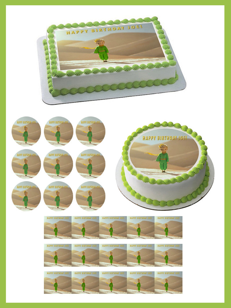 The Little Prince 1 Edible Birthday Cake Topper OR Cupcake Topper, Decor - Edible Prints On Cake (Edible Cake &Cupcake Topper)