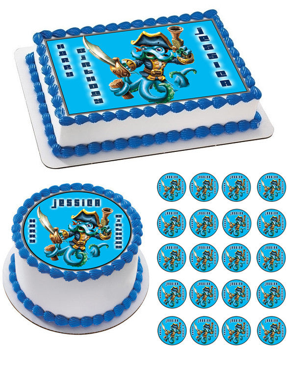 Skylanders Swap Force - Edible Cake Topper OR Cupcake Topper, Decor