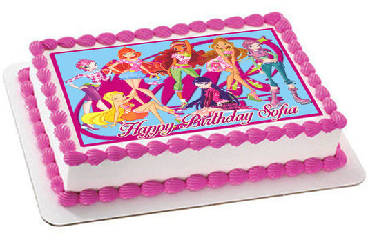 Winx Club - Edible Cake Topper OR Cupcake Topper, Decor