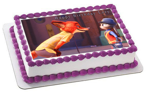 Zootopia (Nr5) - Edible Cake Topper OR Cupcake Topper, Decor