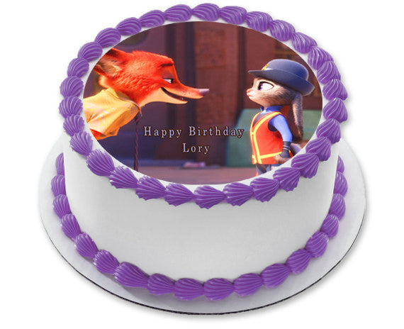 Zootopia (Nr5) - Edible Cake Topper OR Cupcake Topper, Decor