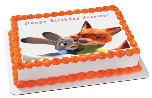 Zootopia (Nr6) - Edible Cake Topper OR Cupcake Topper, Decor