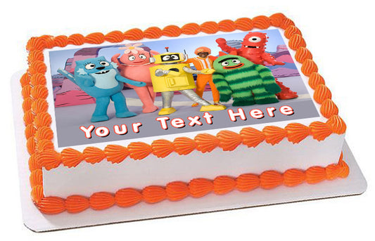 YO GABBA GABBA - Edible Cake Topper, Cupcake Toppers, Strips