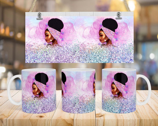 Black Queen-Glitter Mug, Birthday Gift, Custom Mug Gift for Mom, Anniversary Gift for Her/Him, Valentine's day gifts