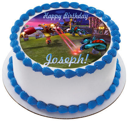 Skylander Giants 2 Edible Birthday Cake Topper OR Cupcake Topper, Decor - Edible Prints On Cake (Edible Cake &Cupcake Topper)