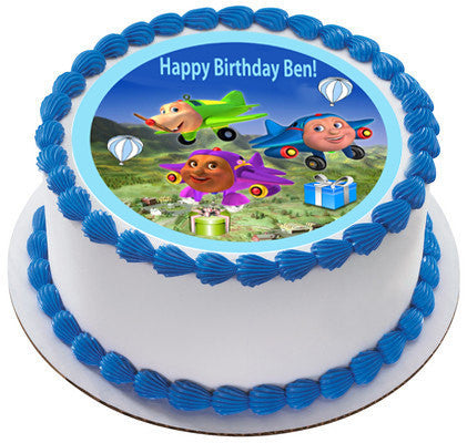 Jay Jay The Jet Plane Edible Birthday Cake Topper OR Cupcake Topper, Decor - Edible Prints On Cake (Edible Cake &Cupcake Topper)