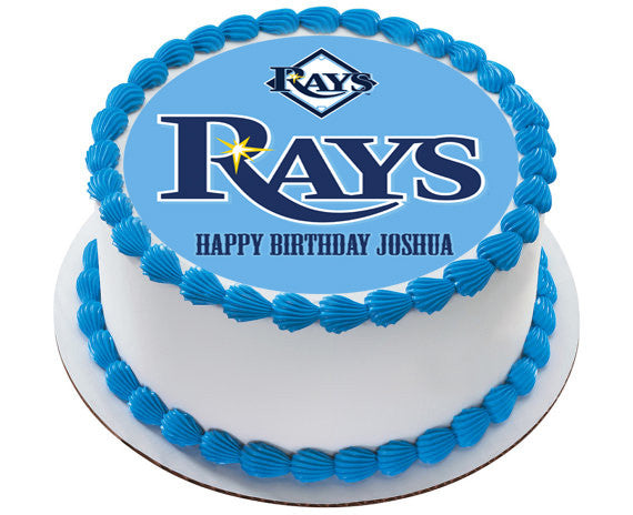 Tampa Bay Devil Rays Edible Birthday Cake Topper OR Cupcake Topper, Decor - Edible Prints On Cake (Edible Cake &Cupcake Topper)