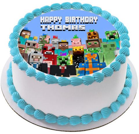 Cheapest Minecraft custom cake topper