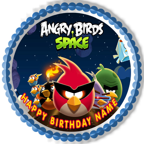 Angry Birds Space - Edible Cake Topper, Cupcake Toppers, Strips