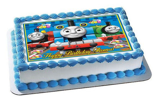 Thomas Train (Nr2) - Edible Cake Topper OR Cupcake Topper, Decor