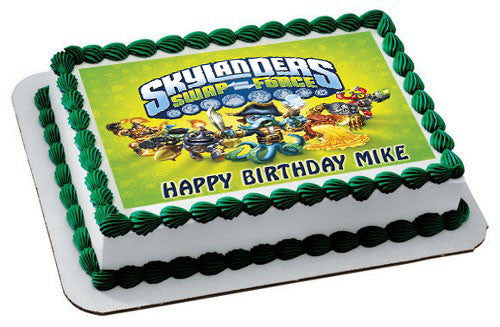 Skylander 3 Edible Birthday Cake Topper OR Cupcake Topper, Decor - Edible Prints On Cake (Edible Cake &Cupcake Topper)