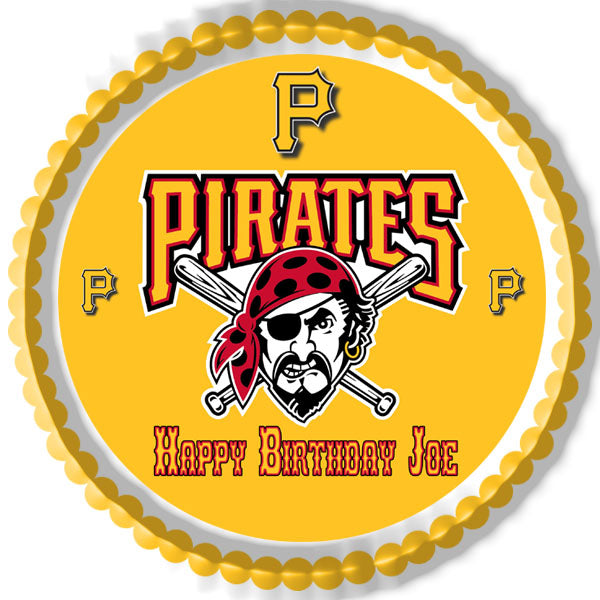 Pittsburgh Pirates - Edible Cake Topper OR Cupcake Topper, Decor