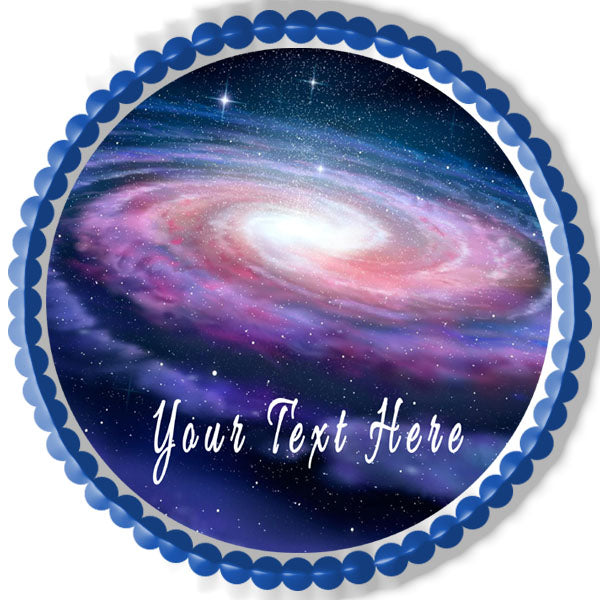 Space - Edible Cake Topper, Cupcake Toppers, Strips