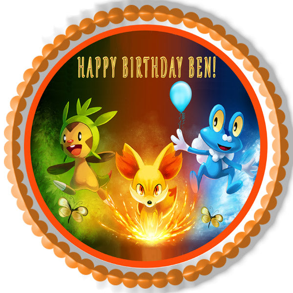 Pokemon - Edible Cake Topper OR Cupcake Topper, Decor