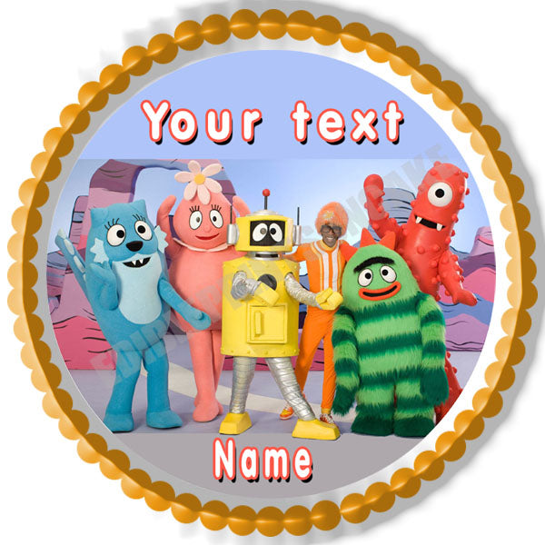 YO GABBA GABBA - Edible Cake Topper, Cupcake Toppers, Strips