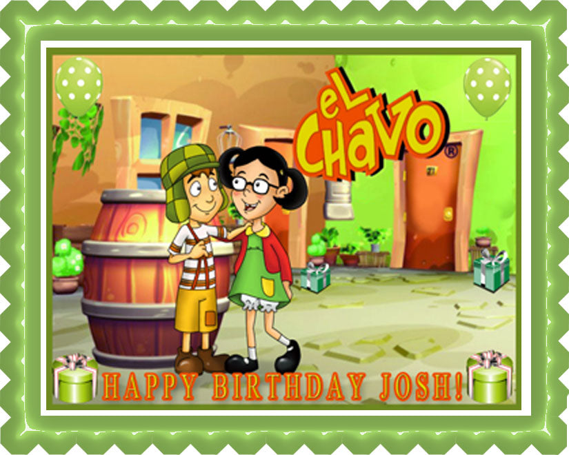 El Chavo del Ocho - Edible Cake Topper, Cupcake Toppers, Strips