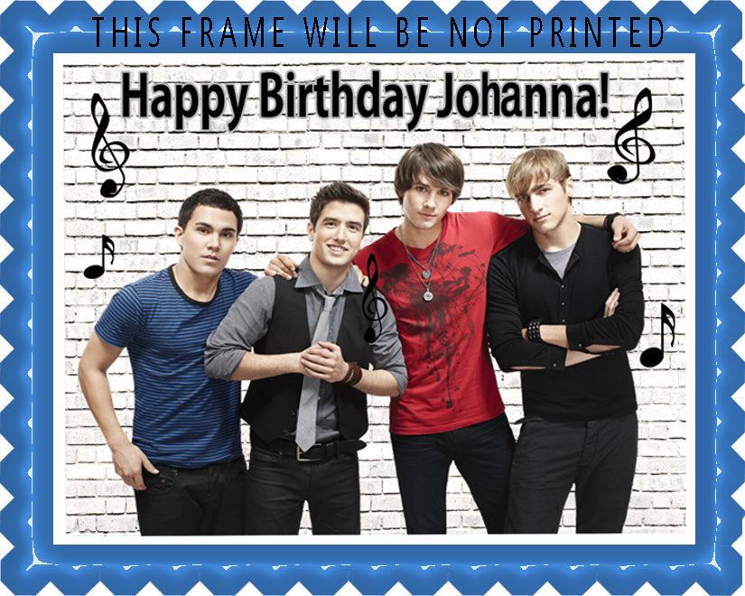 BIG TIME RUSH - Edible Cake Topper, Cupcake Toppers, Strips