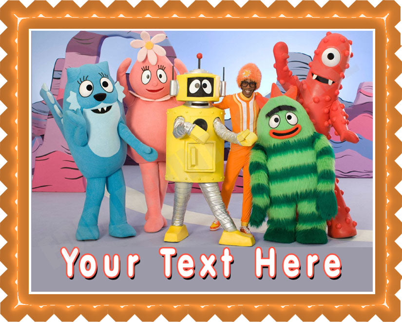 YO GABBA GABBA - Edible Cake Topper, Cupcake Toppers, Strips