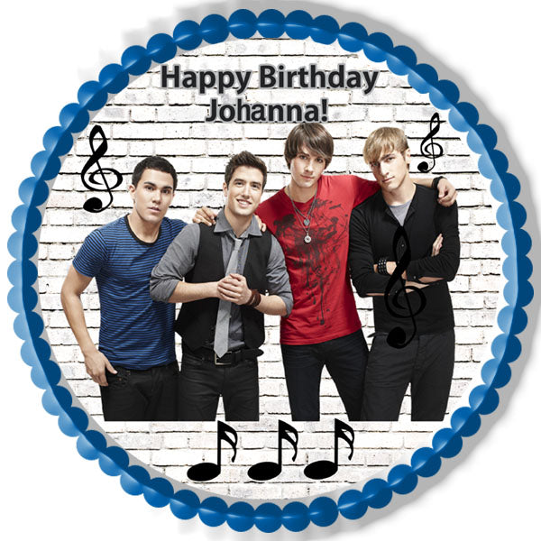 BIG TIME RUSH - Edible Cake Topper, Cupcake Toppers, Strips