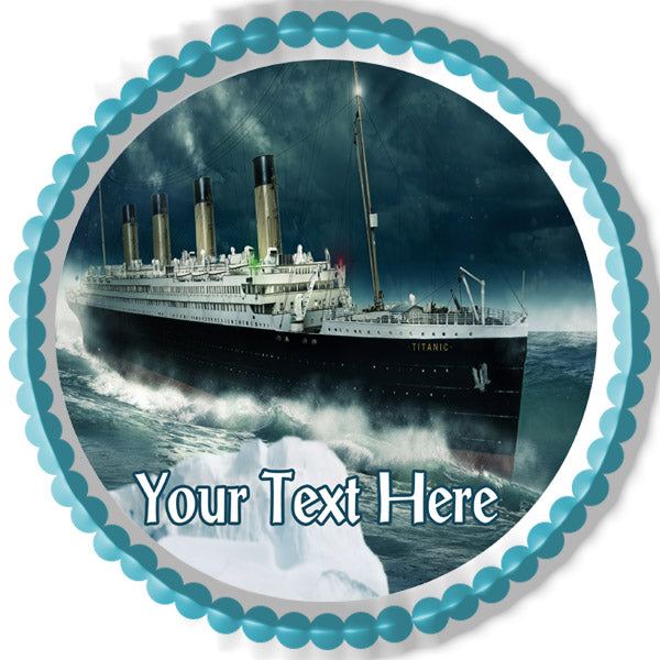 Titanic ship (Nr2) - Edible Cake Topper, Cupcake Toppers, Strips