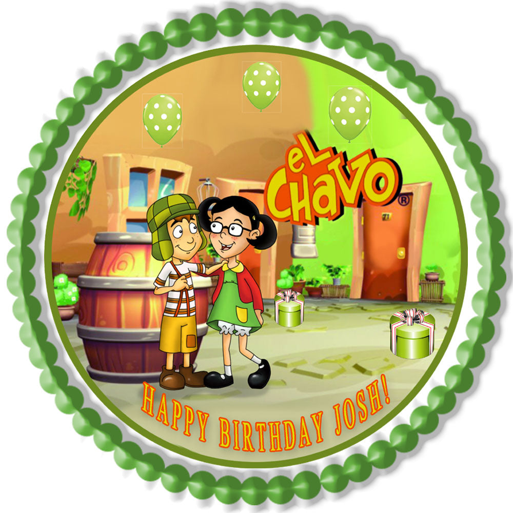 El Chavo del Ocho - Edible Cake Topper, Cupcake Toppers, Strips